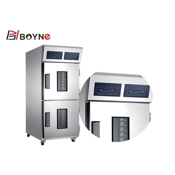 Two Half Glass Door 36 Trays Dough Freezer Retarder Microcomputer Control For Bakery Shop