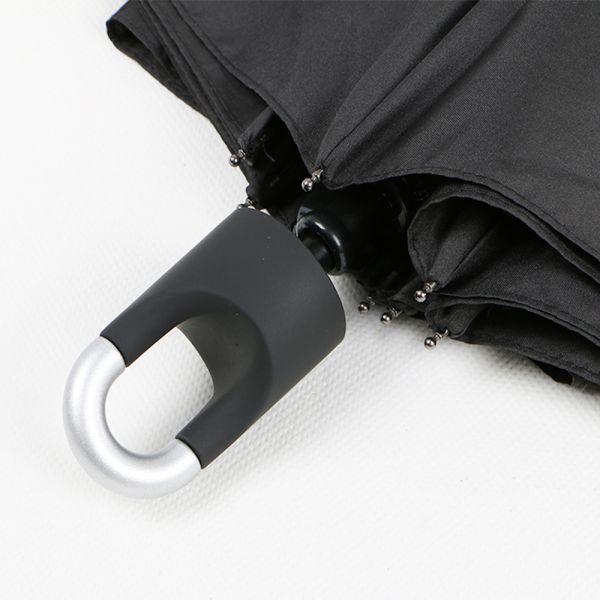 High End Black Compact Pocket Umbrella , Wind Resistant Small Travel Umbrella