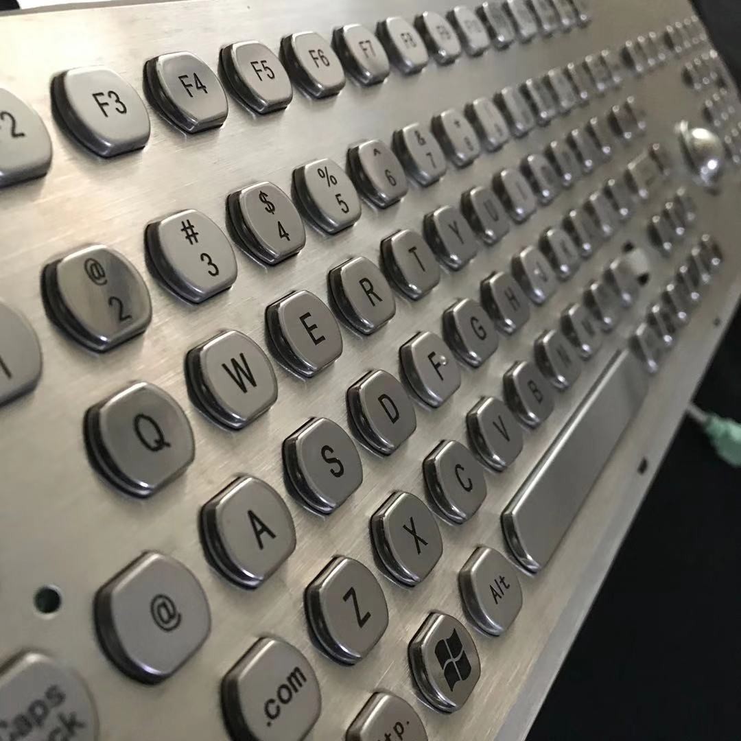 Тип водоустойчивая клавиатура 106 ключей, промышленная клавиатура компьютера металла ранга