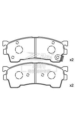 Wear Sensor SFP000927 Front Ceramic Brake Pads Replacement Land Rover