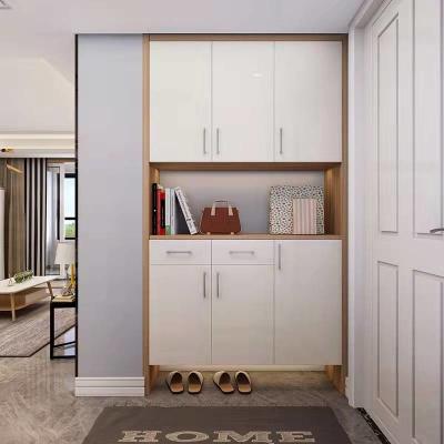 Entryway Customized Wooden Slimline Shoe Storage Cabinet  Plywood Hardwood