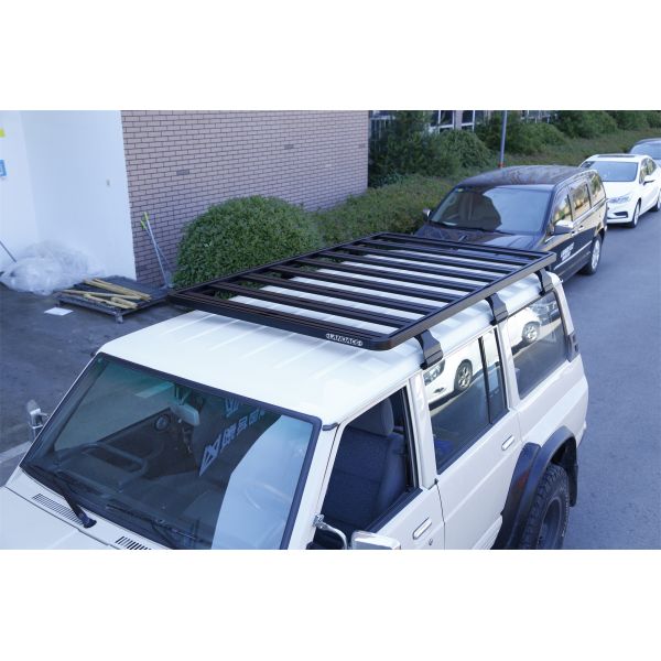 Easy to Install Flat Aluminium Roof Rack for NISSAN Y60 2166*1320mm Crossbar System