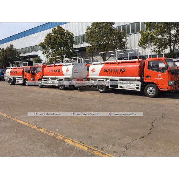 Dongfeng 5m3 5000litres Fuel Delivery Truck Refilling Tanker with Oil Dispenser
