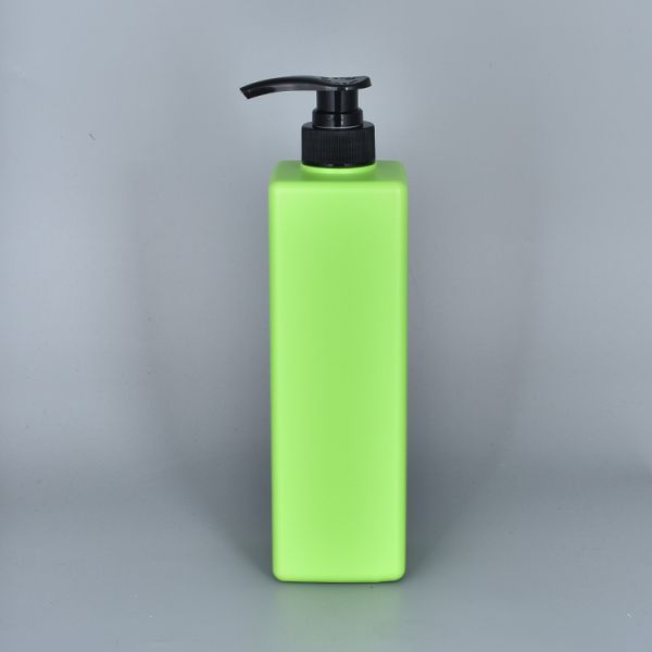 Empty 800ml Square Shampoo Pump Bottle With Silk Screen Printing