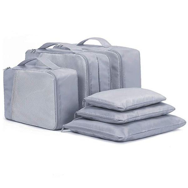 Suitcase Organiser Bags , Suitcase Packing Cells Dress Shirt Nylon Material