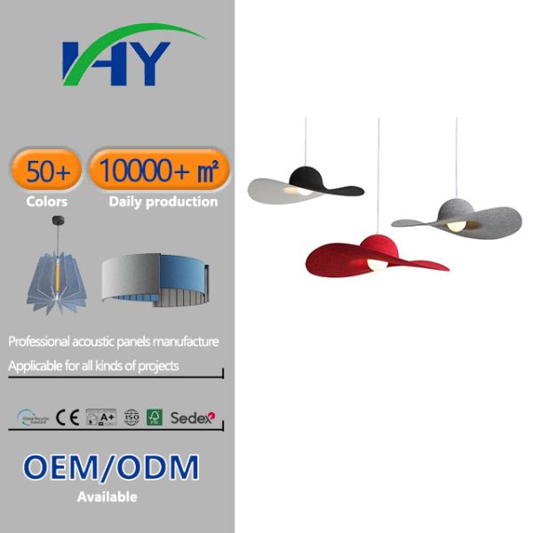 Customized PET Acoustic Lighting Home Decoration Sound Proof Lighting