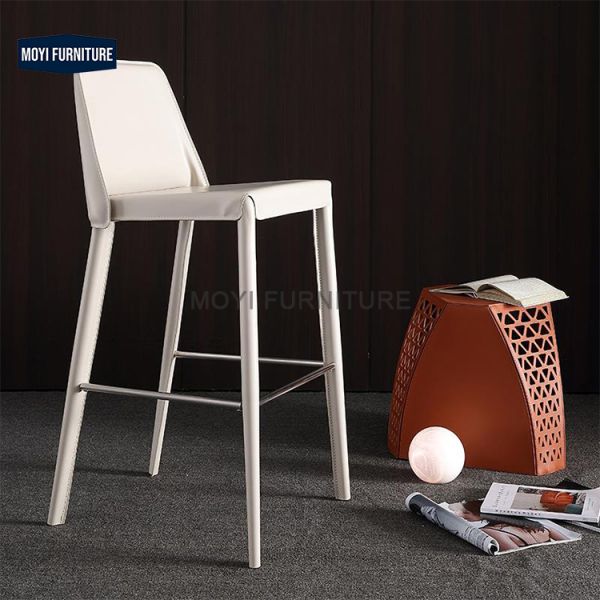 Modern Folded No Leather Barstools Custom Elegant Luxury Design Barstool Suitable for Entertainment Venues