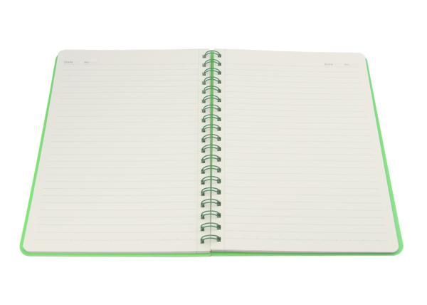Promotional Spiral Bound Book Printing Double Metal Decoration 8X10
