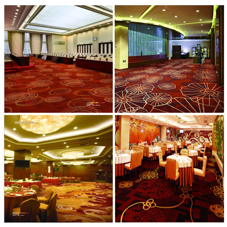 Axminster PVC Commercial Flooring , Cut Pile Twist Carpet Jacquard Style