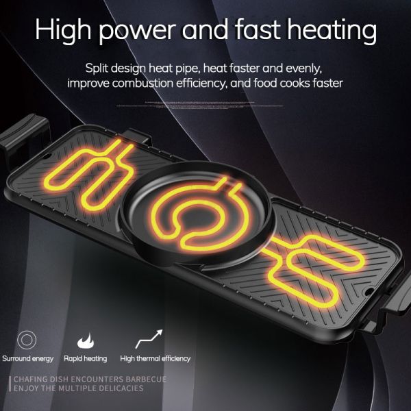 2200W Electric Grills Griddles Skillets smoke free , 220V Electric Barbecue Indoor Hot Pot