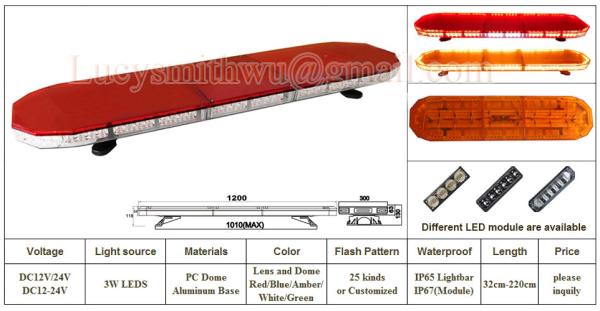 3W Led amber lightbar , Barra de Luces,LED lysbjelke med ,Puentes Luminiosos ST9408