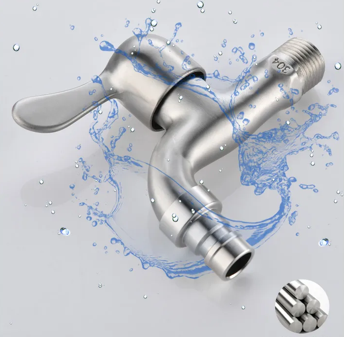 Garrafa clássica de banheiro com um único cabo polido de aço inoxidável cromo 304