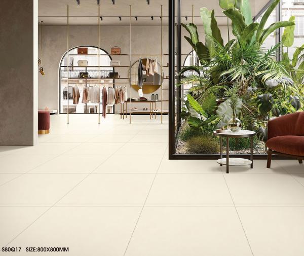 Carreaux beige et 24 X48 anti-dérapant au sol extérieur Carreaux de porcelaine vitrée douce durable pour balcon et appartement