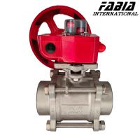 DN65 válvula de esfera de turbina manual para desempenho e durabilidade superiores
