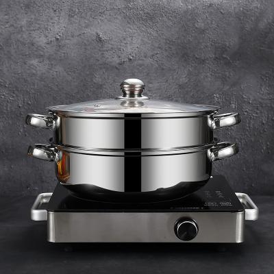 Hot Selling Cookware Cooking Food Steamer Stainless Steel Steamer Pot Kitchen Soup Pot With Steamer