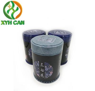 Tin Cans para o café de embalagem CMYK do chá que imprime o Matting da impressão de PMS que imprime o círculo Tin Cans do chá 200g com tampões de parafuso