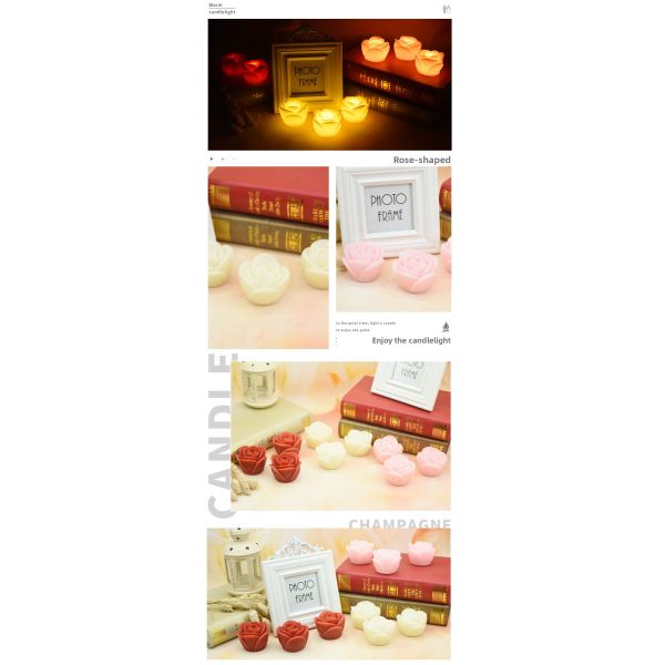 Red Battery Tea Candles Romantic Flameless LED Tea Light 6pcs / 12pcs / 24pcs