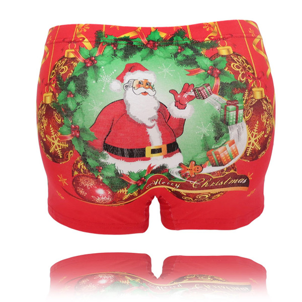 Men Boxers Cotton Brand Boxer shorts calzoncillos mens christmas underwear