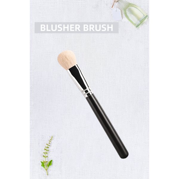 A30 Custom Made Natural Animal Hair Makeup Brushes Round Head Skin Friendly