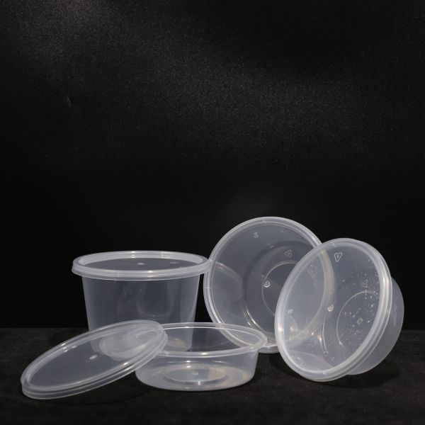Clear Stackable Polypropylene Lunch Box Disposable Leak Proof 440ml Capacity