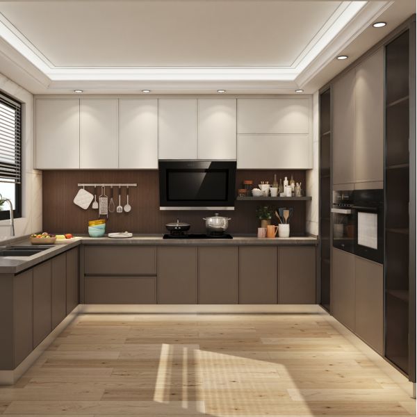 120cm Timber HPL Door Solid Wood Island Kitchen Cabinets Carcase Marble Accessorie