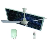 Fabricante ventilador de techo solar de 12 voltios DC 50 pulgadas ventiladores de techo de control remoto con luces