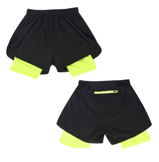 шорты атлетической одежды быстрых сухих людей сопротивления носки черные выровнянные идущие