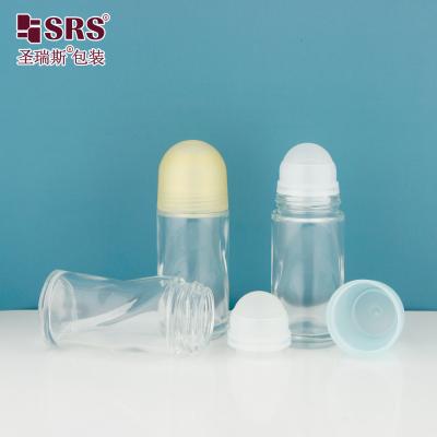 BLPG-B 50ml Nueva llegada Botella de desodorante roll-on de vidrio de diseño único vacío Contenedor de personalización