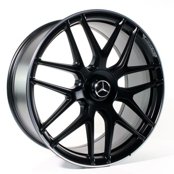 Black Cross Spoke 66.6 Hole 5x112 22 Inch Rims G Class W463A