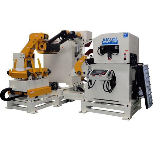 Fast Speed Punch Feeder Metal Sheet Straightening Machine / Wire Rope Press Machine