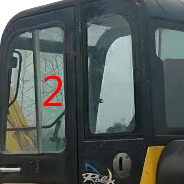 HYUNDAI R60-7 Excavator Door Window Replacement Left Straight Side Position NO.2