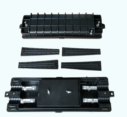 48FO Outdoor Fiber Optic Enclosures 4 Latchs In Line Fiber Optic Splice Box