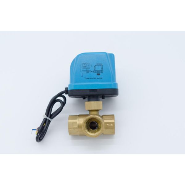 Compact Fan Cooled Motorized Ball Valve DN15 High Precision