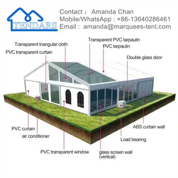 Водостойкая палатка для празднования свадьбы на улице