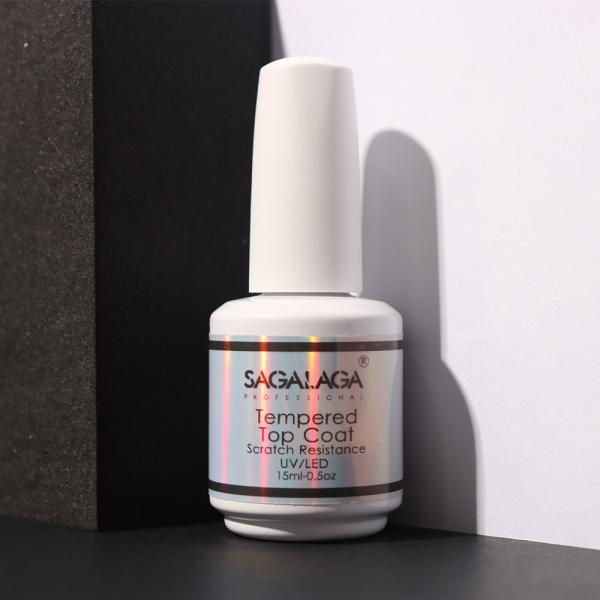 Long Lasting High Glossy Nail Gel Polish Super Shine Tempered Gel Top Coat for Nail Art Products