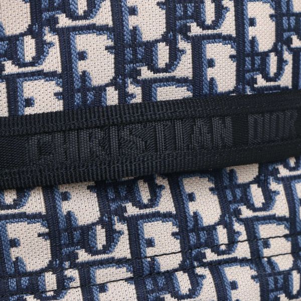 Concepteur Small Diortravel Backpack Dior Oblique Jacquard bleu