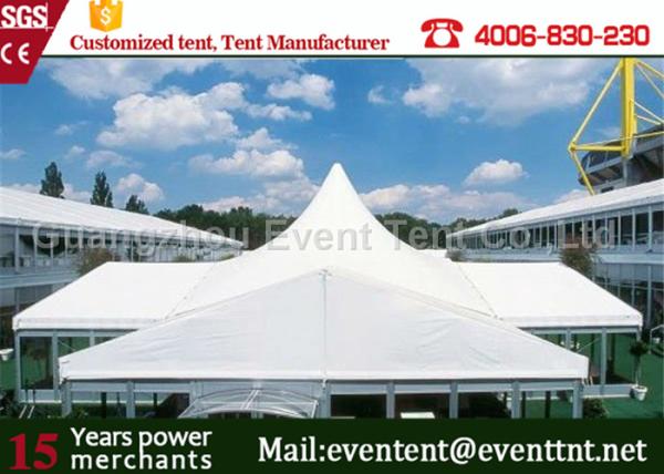 Adjustable Heavy Duty Tents White , High Peak Pole Tent For Large event party, hotel