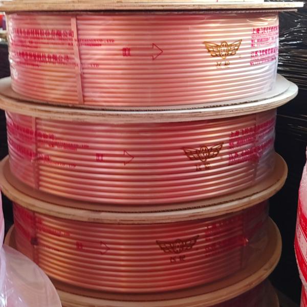  Copper Tube Pure 99,9% JIS H3300  OD 1 1/4 x thk 2 mm Pancake Coil Air Conditioner Copper Pipe