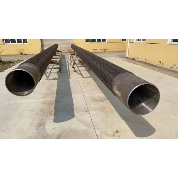 Carbon Steel Welded Pipe DELLOK Longitudinal Straight Seam Welded Finned Tube
