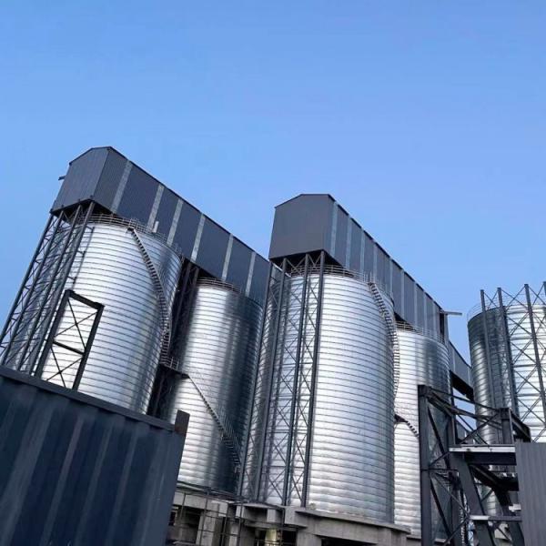 Cylindrical Corrosion Resistant Spiral Folded Silo Tank for grain storage
