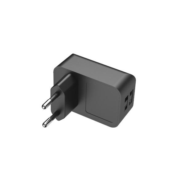 RoHS 5V 3.4A EU Dual Port Usb Wall Charger For Mobile Phone