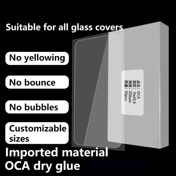 Double face optique transparente vitre frontale mobile avec remplacement Oca ODM