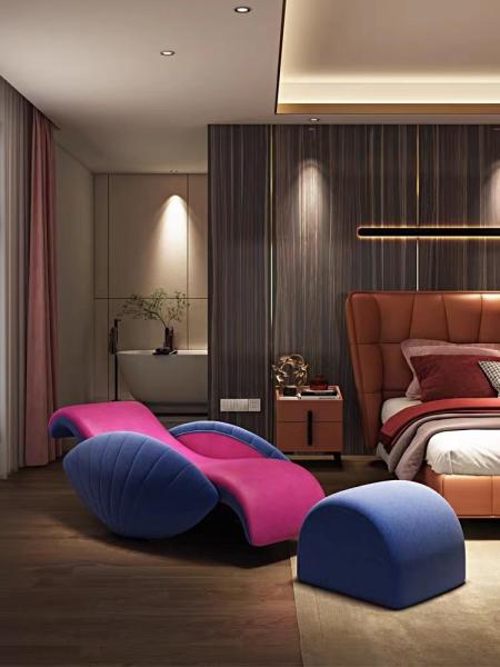 Quarto Shell Lazy Rocking Chair de Sofa Chair Beauty Chair Hotel do quarto principal do hotel