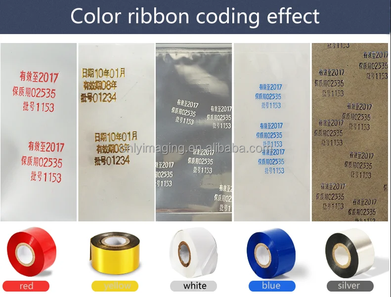 Automatic Hot Stamping Foil for SCF-900/SCF-905/SCF-910/LC1 Label Printer Black Ribbon