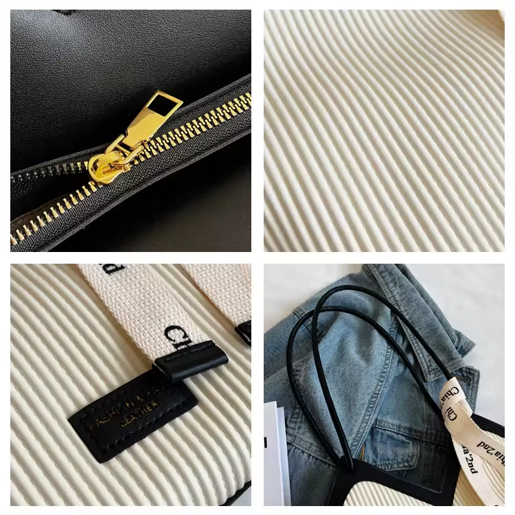 Stylish Tote Bags For Students Featuring Cashmere Lining Material And Lock Decoration