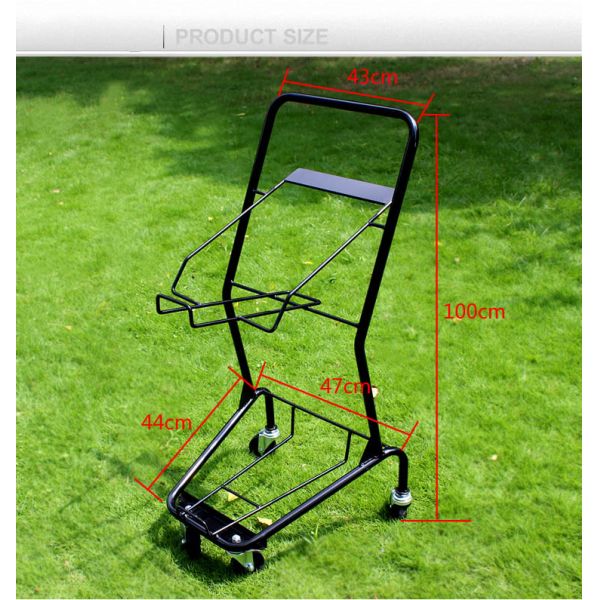 Powder Coated Two Tier Shopping Cart / Double Basket Shopping Cart 50-240L Volume