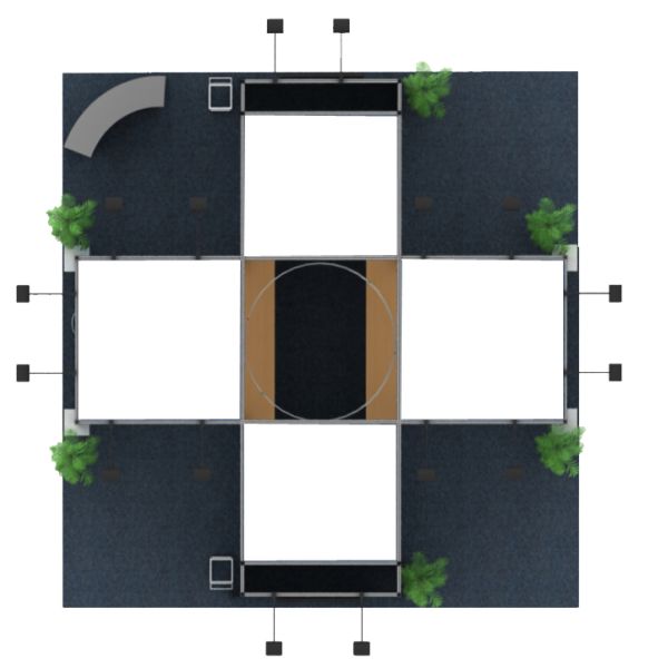 Aluminum Pop Up Trade Show Display , Graphic Pop Up Trade Show Booth