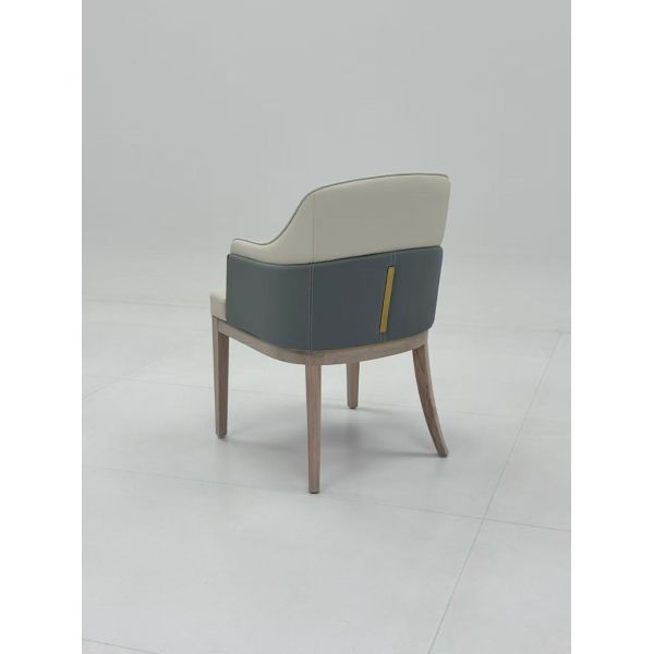 Dual-Tone Wood Restaurant Chair | Luxury Custom Dining Chair