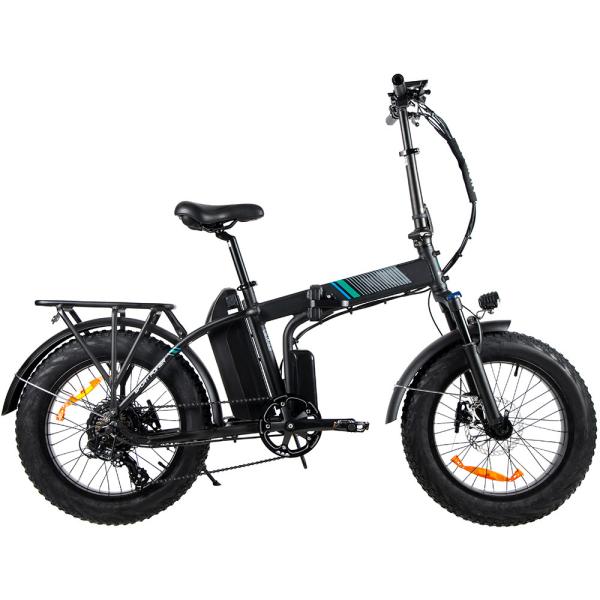 48V Electric Folding Fat Tire Bike 50-60km Range With Shimano Derailleur