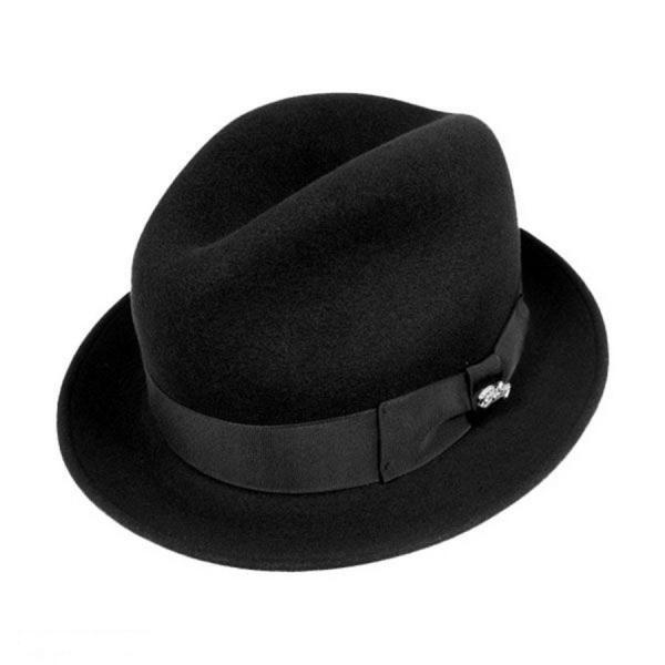 Wool Felt Vintage Felt Fedora Wide Brim Panama Hat Poly String Sweatband Unisex